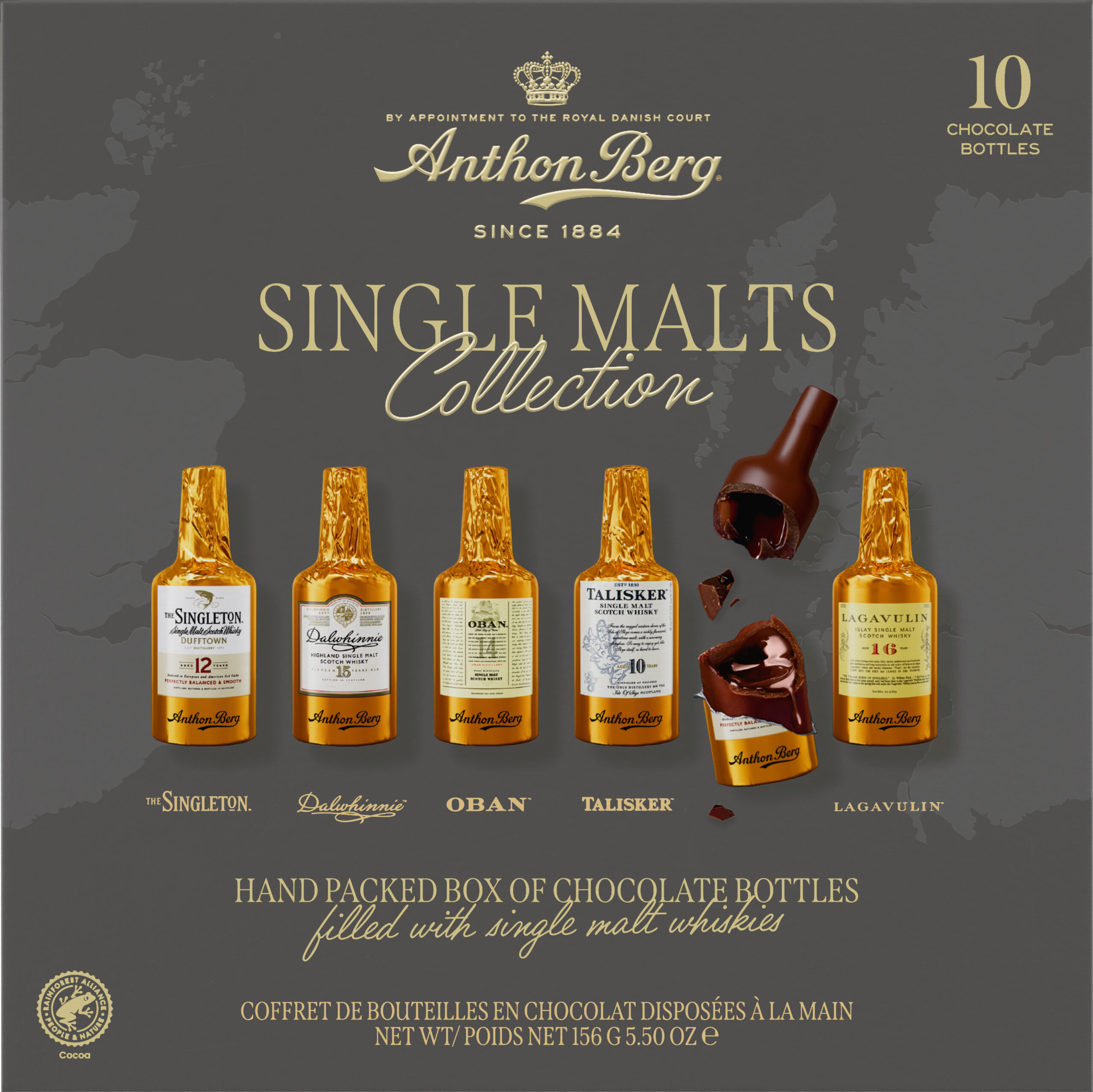 Anthon Berg Single Malts Scotch Collection 156g