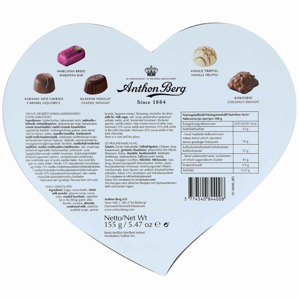 Anthon Berg Luxury Gold Heart 155g - gevaliapolska
