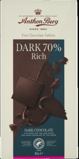 Czekolada Anthon Berg Dark 70% Rich 80g