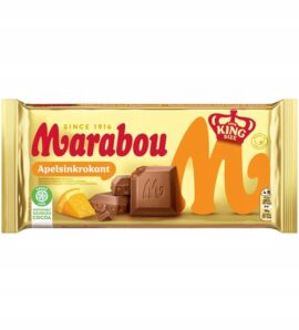 Marabou Apelsin Krokant - Chrupka Pomarańcza 220g